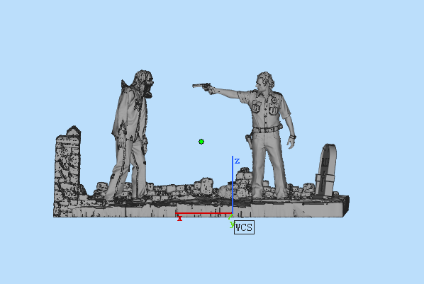 美劇行尸走肉瑞克3D模型圖